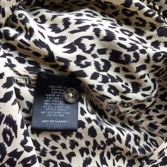 Volcom Leopard Print Button Down Shirt - Picture 9 of 9